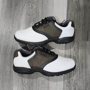 FootJoy GreenJoys Brown/White Leather Saddle Oxford 45516 Golf Shoes Mens 12